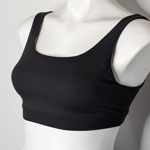 Athleta Black Strappy Athletic Exercise Workout Sports Bra S - Picture 2 of 9